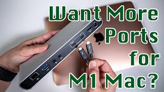 Turn M1 Macbook into a Desktop with One Cable  Plugable Thunderbolt 3 Dock Review [upl. by Ettari]