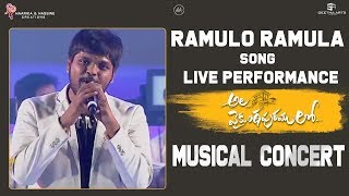 Ramuloo Ramulaa Song Live Performance By Anurag Kulkarni  AVPLMusicalConcert  Allu Arjun [upl. by Bibbye]