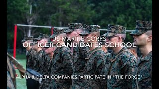 USMC OCS Alpha and Delta Companies participate in the Forge [upl. by Adlitam]