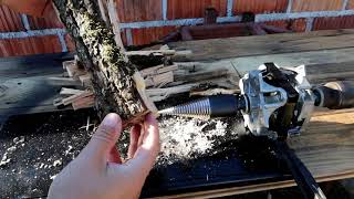 Kako napraviti Mali Cepač za drva  How to Make Mini SCREW LOG SPLITTER [upl. by Eugaet]