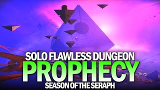 Solo Flawless Prophecy Dungeon in Season of the Seraph Titan Destiny 2 [upl. by Sawtelle965]