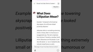 What Does Lilliputian Mean [upl. by Enrak889]