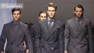 The Great Gatsby Corneliani Men FallWinter 201213 at Milan Mens Fashion Week  FashionTV  FTV [upl. by Gitt]