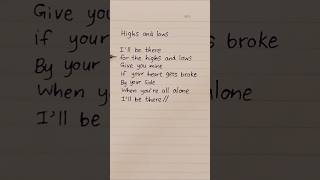 Highs and lows lyrics music hiphop newmusic rap [upl. by Linsk865]