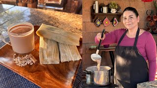 Atole de Chocolate con avena para Acompañar Tamales el Día de la CandelariaLa Herencia de las Viuda [upl. by Oconnor]