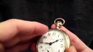 1903 Waltham pocket watch 18 size 21j Grade 845 Mint [upl. by Jeana94]