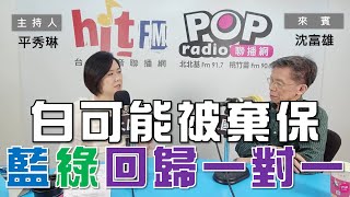 20231127《POP大國民》平秀琳 專訪 沈富雄 談「白可能被棄保 藍綠終將回歸一對一對決」 [upl. by Eberly508]