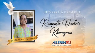 Live Streaming Uitvaart amp Crematie Rampatie Doebrie Kharagram ॐ [upl. by Nwahsauq]