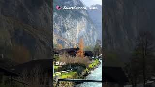 Lauterbrunnen The Most Beautiful Village of Switzerland Awesome Valley View shorts [upl. by Onofredo]