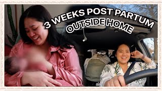 3 WEEKS POST PARTUM UPDATE OUTSIDE HOME IN THE USA 🇵🇭 FILIPINO NURSE IN THE USA 👩🏻‍⚕️ JoyOfMia [upl. by Donni291]