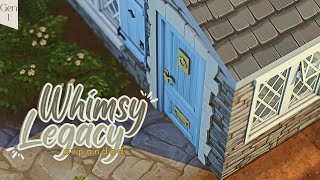 Building our first home  Whimsy Legacy Expanded Gen 1 Ep 2 🌱 [upl. by Tulley]