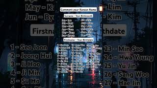 korean name korea names nameart funny activity kpop kdrama anime game gaming games fun [upl. by Aria]