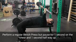 Double Pause Bench Press [upl. by Llatsyrc]