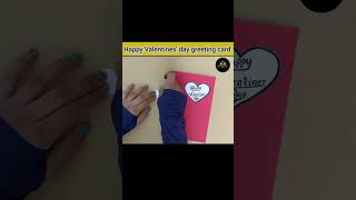 DIY Happy Valentines day greeting card subscribe art craft viralvideo 5MinuteCraftsYouTube [upl. by Rolf]