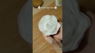 Super easy white roses from tissue paper ✨ diy handmade rose wedding [upl. by Peedus]