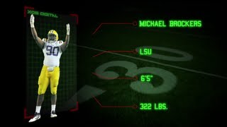 Michael Brockers DT LSU  NFL Draft Preview [upl. by Baillie]