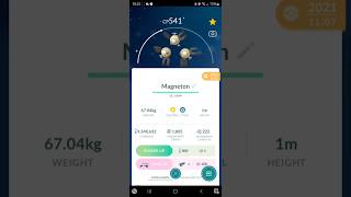 ✨Shiny Magnemite Family Magneton Magnezone Pokemon Go pokemon pokemongo pokémongo [upl. by Blondell]