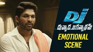 DJ Duvvada Jagannadham Scenes  Allu Arjun Emotional Scene with Vennela Kishore Parents [upl. by Kcirddet330]