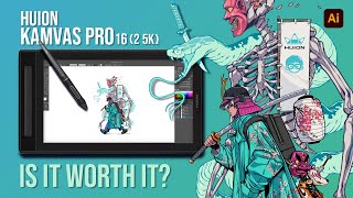 Unleashing Creativity with the Huion Kamvas Pro 16 Review amp Drawing Demo [upl. by Haimarej687]