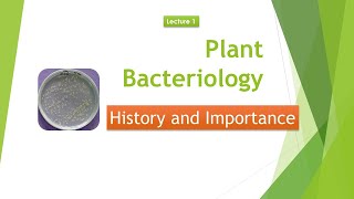 Plant Bacteriology History and Importance │Plant Bacteriology in India │Milestones [upl. by Collum]