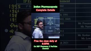 Indian pharmacopoeia complete details bestpharmacychannel bpharmacy bsppharmacy punitsir [upl. by Binette]