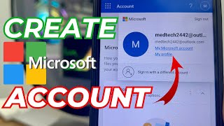 How to Create Microsoft Account in Mobile Phone 2024 [upl. by Llemhar]