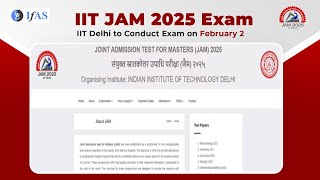 IIT JAM Chemistry Exam Date 2025  Start Preparation Now [upl. by Idou213]