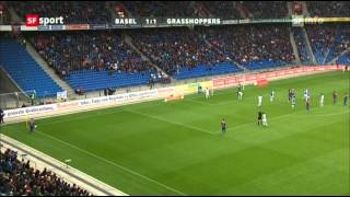 201112  34 Runde FC Basel  Grasshoppers 63 21 [upl. by Ferdinande923]