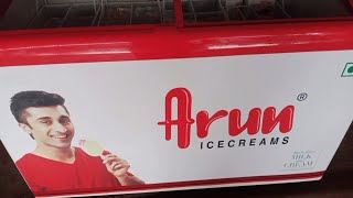 Arun ice creambest ice creamnew look freezerblue Star deep freezrIndia best ice creamice cream [upl. by Sabah902]