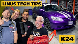 We Engine Swapped the LTT Honda Civic Feat LinusTechTips [upl. by Holihs]