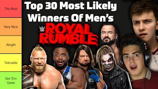 TIER LIST Top 30 Most Likely Winners Of The Mens Royal Rumble 2022 [upl. by Minier]