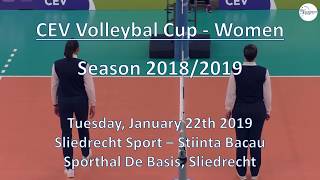 190122 Sliedrecht Sport Dames 1  Stiinta Bacau ROM [upl. by Coheman]