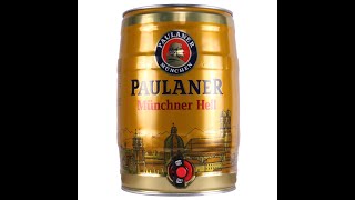 Paulaner Munchner Hell 5 Litre Mini Keg Review [upl. by Blatman11]