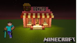 How to build a Donut shop in Minecraft 2024 [upl. by Elynad602]