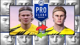 FIFA 22 Erling Haaland 2020 Pro Clubs [upl. by Zippora206]