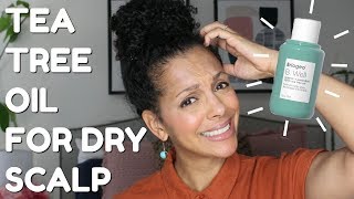 HOW TO USE TEA TREE OIL FOR A DRY amp ITCHY SCALP  DISCOCURLSTV [upl. by Warfourd]