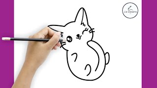 Comment dessiner un chat mignon [upl. by Yaras]