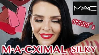 New Mac Lipstick  MACXIMAL Silky Collection 2024  Part 1 😱 [upl. by Eyaj]