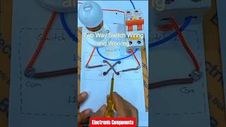 Two way switch wiring and working⚡💡 electrician electricianlife electricity electricelectronics [upl. by Yendahc]