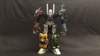 Stop Motion Review 091f  Combiner Wars Bruticus WiiU [upl. by Dunkin]