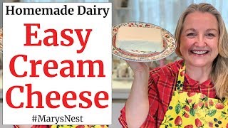 How to Make Cream Cheese  One Ingredient Homemade Cream Cheese Recipe [upl. by Eb736]