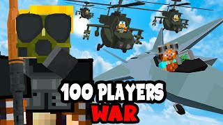 100 Players Simulate WAR in Minecraft [upl. by Eolcin]