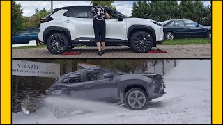 SLIP TEST vs SNOW amp ICE  Toyota Yaris Cross Hybrid AWDi  4x4testsonrollers [upl. by Niawtna]