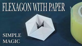 Flexagon with a paper  Fun amp Easy Origami  How To Make a Paper MOVING FLEXAGON  Diy Invention [upl. by Ladiv548]