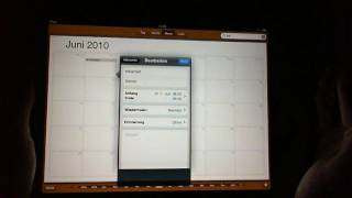 Apple iPad Review Teil 7 Kalender Kontakte Notizen [upl. by Fauch]