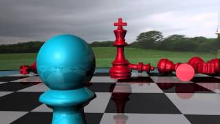 Maya 3D Chess Fight Animation [upl. by Eihtur319]