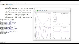 GNUPLOT TUTORIAL LEC 5 MULTIPLOT  Set of Plots to a Single Plot [upl. by Goulder]