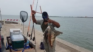 Fishing the North Jetty In Port Aransas [upl. by Amian]