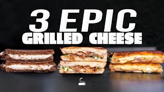 3 EPIC GRILLED CHEESE SANDWICHES THAT YOURE ABOUT TO BE RUNNING TO MAKE  SAM THE COOKING GUY [upl. by Everara]