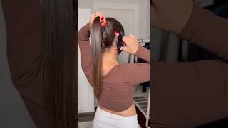 ponytail hack viral hairstyle video shortvideoyoutubeshort [upl. by Ielerol495]